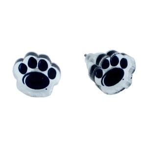 acrylic stud earrings with Penn State paws